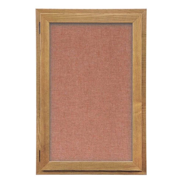 Outdoor Enclosed Combo Board, 42"x32", Satin Frame/Blue & Cork